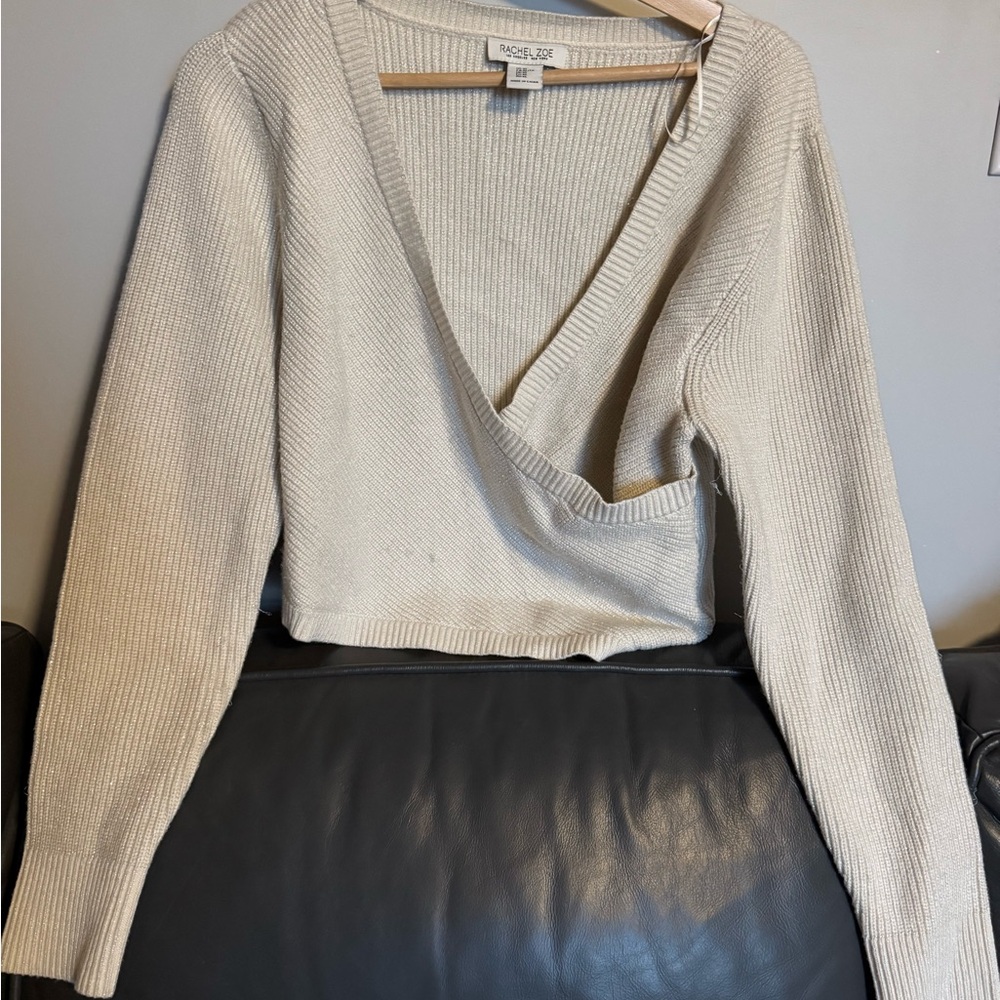 Rachel Zoe Cream Knit Sweater